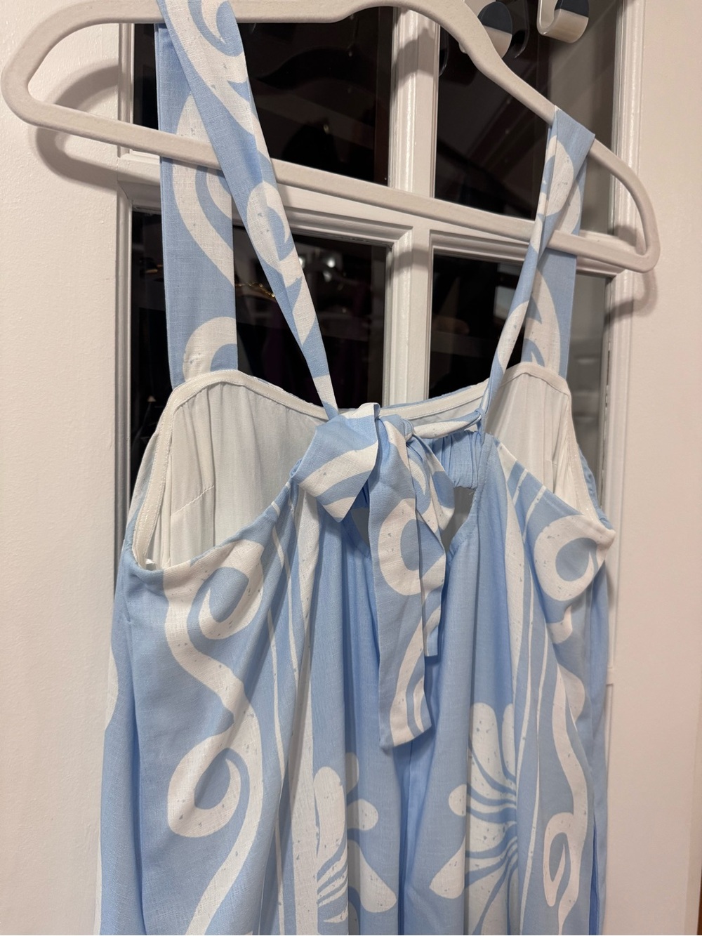 Petal & Pup Light Blue and White Floral Maxi Dress | Size XL - Picture 7 of 10